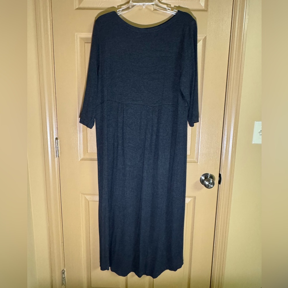 JJill Charcoal Gray Maxi Dress